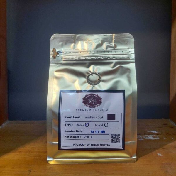Premium grade roasted coffee, size 250g