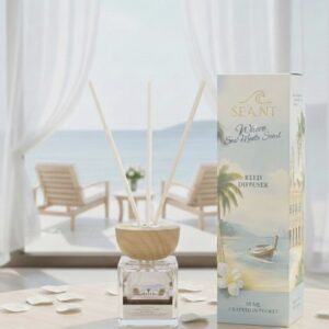 Reed Diffuser พรีเมียม สูตร non-alcohol กลิ่น Kata Silk Breeze